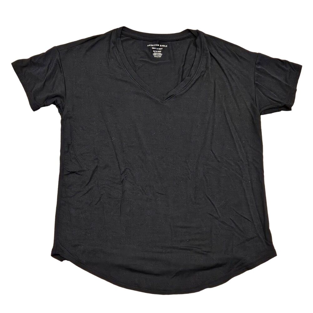American Eagle Soft & Sexy Women's Short Sleeve V-Neck Shirt Size XS/TP/EXCH